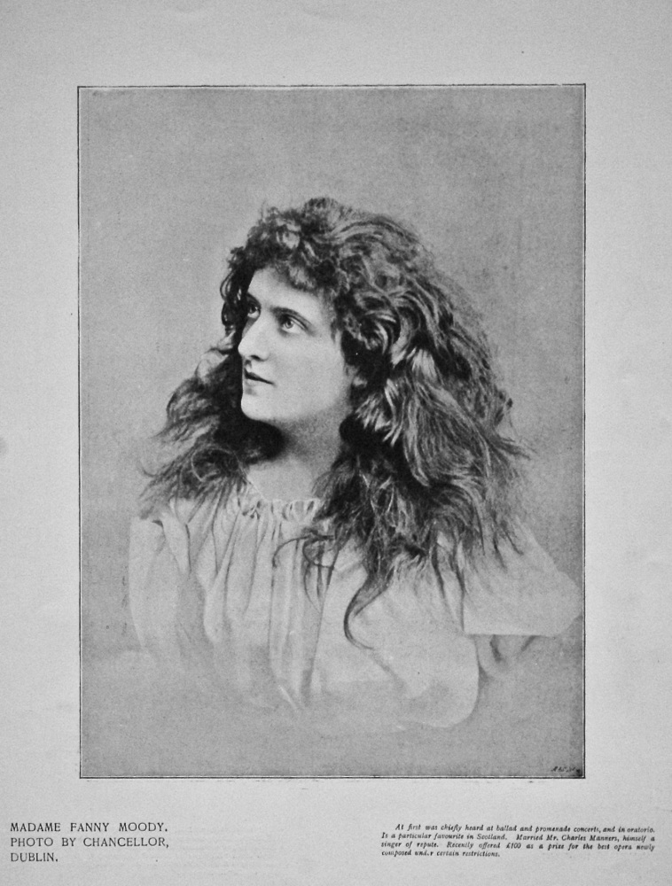 Madame Fanny Moody. 1895.