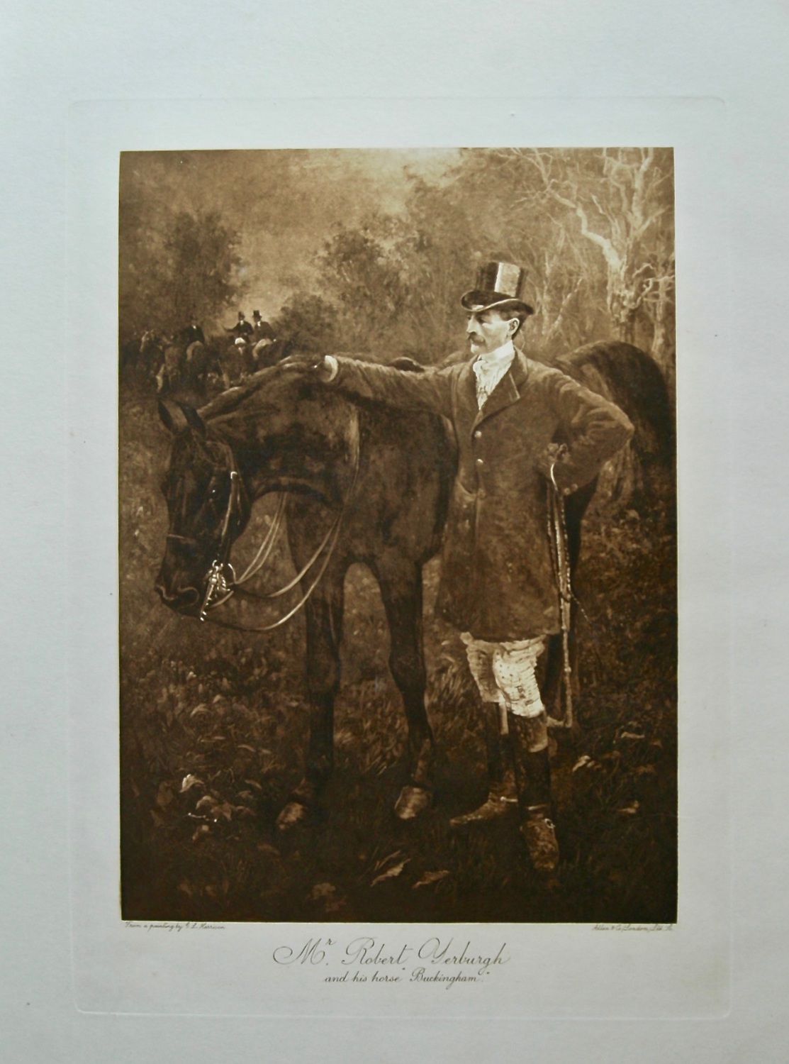 Mr. Robert Yerburgh and his horse 