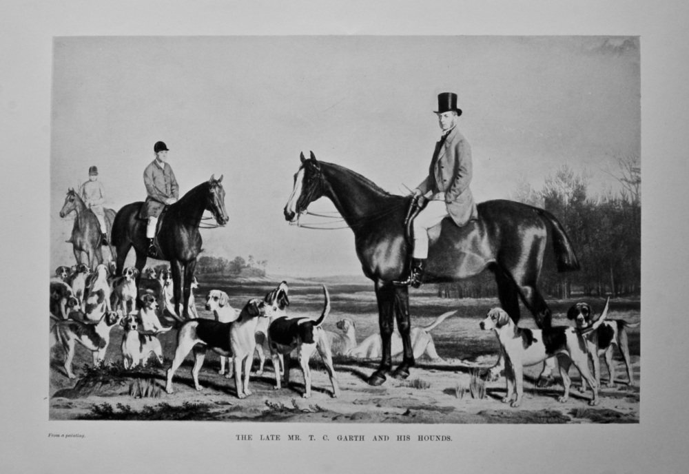 The Late Mr. T. C. Garth and his Hounds. 1908.