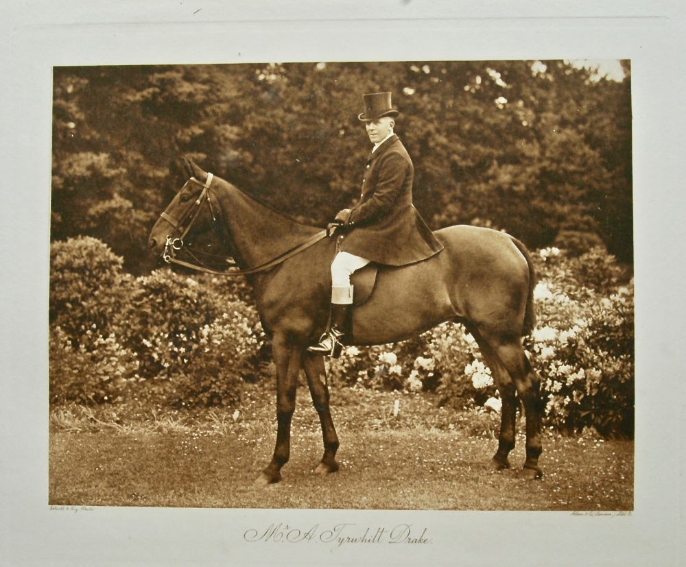 Mr. A. Tyrwhitt Drake. (On Horseback). 1908.