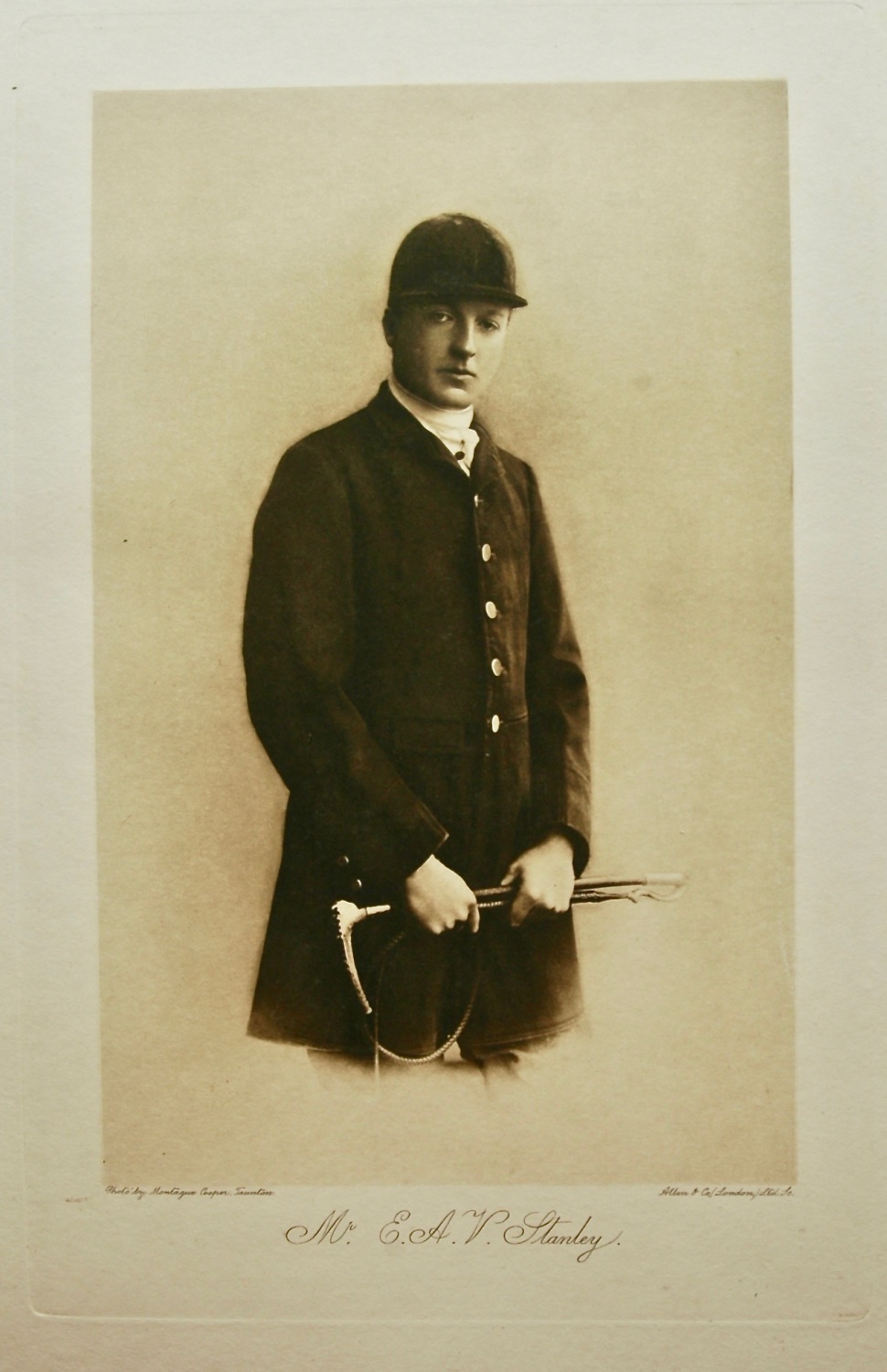 Mr. E. A. V. Stanley. 1908.