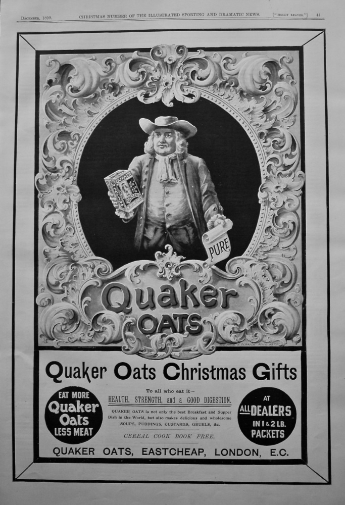 Quaker Oats. 1899.