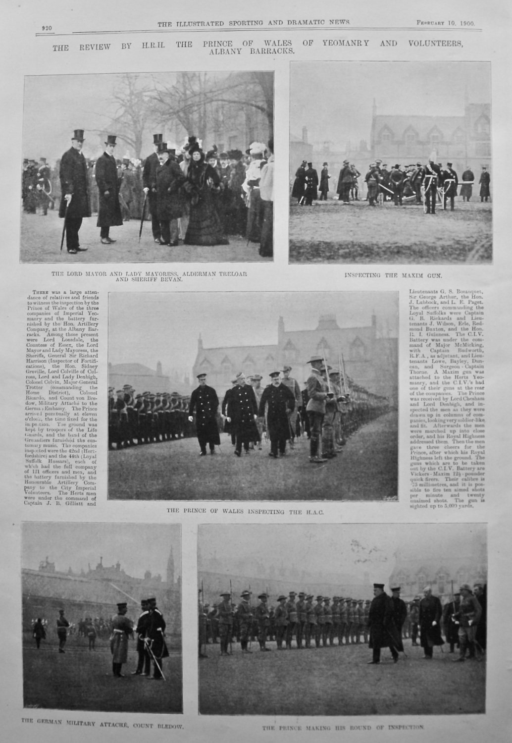 The Review by H.R.H. the Prince of Wales of Yeomanry and Volunteers, Albany