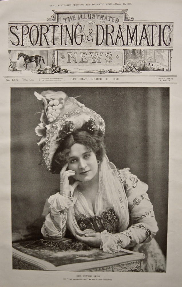 Miss Connie Ediss. (In "The Messenger Boy" at the Gaiety Theatre). 1900