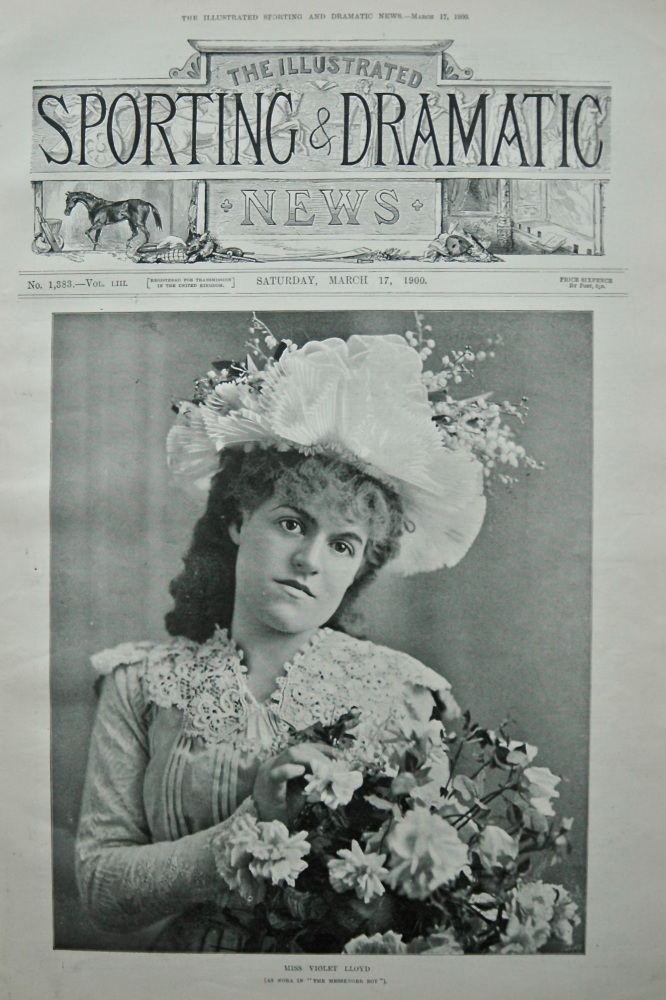 Miss Violet Lloyd (As Nora in "The Messenger Boy"). 1900.