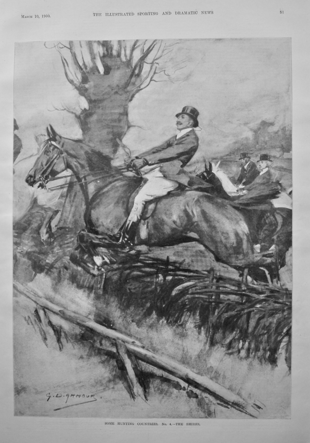 Some Hunting Countries. No. 4. - The Shires. 1900.