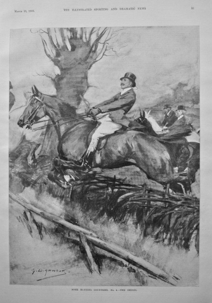 Some Hunting Countries. No. 4. - The Shires. 1900.