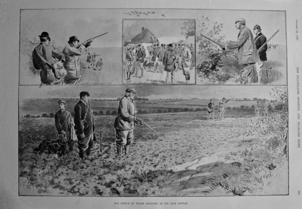 The Prince of Wales Shooting at Six Mile Bottom. 1897.