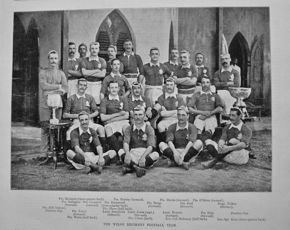 The Welsh Regiment Football Team. 1898.