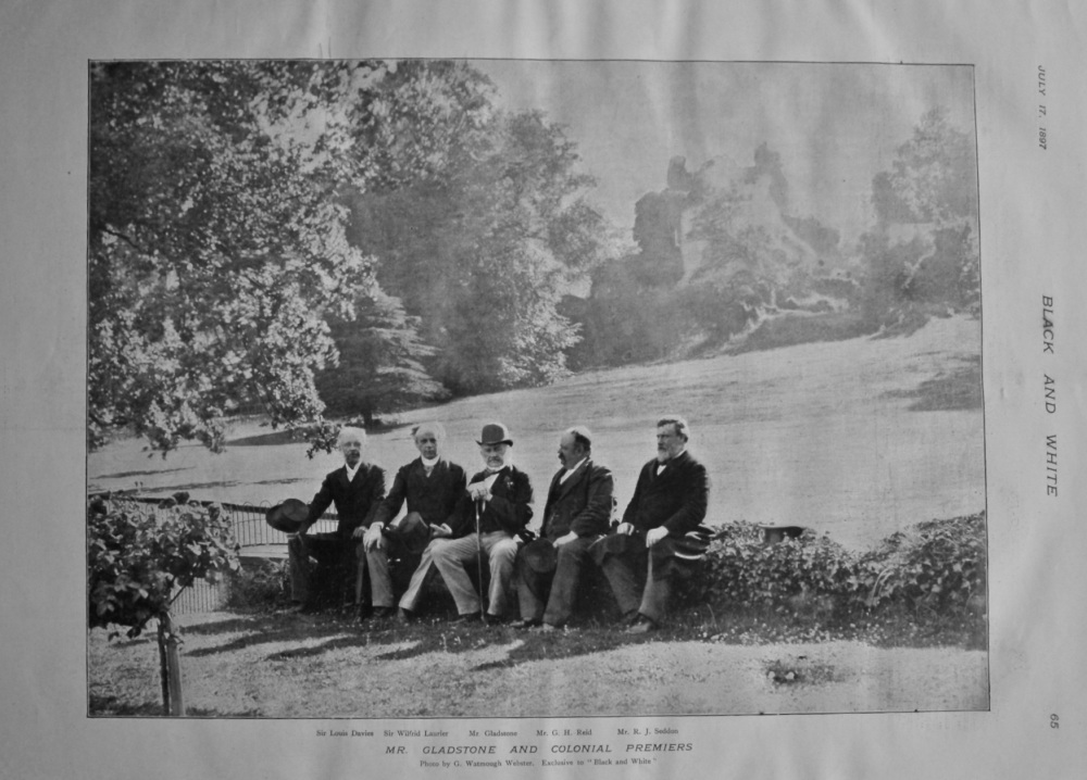 Mr. Gladstone and Colonial Premiers. 1897.