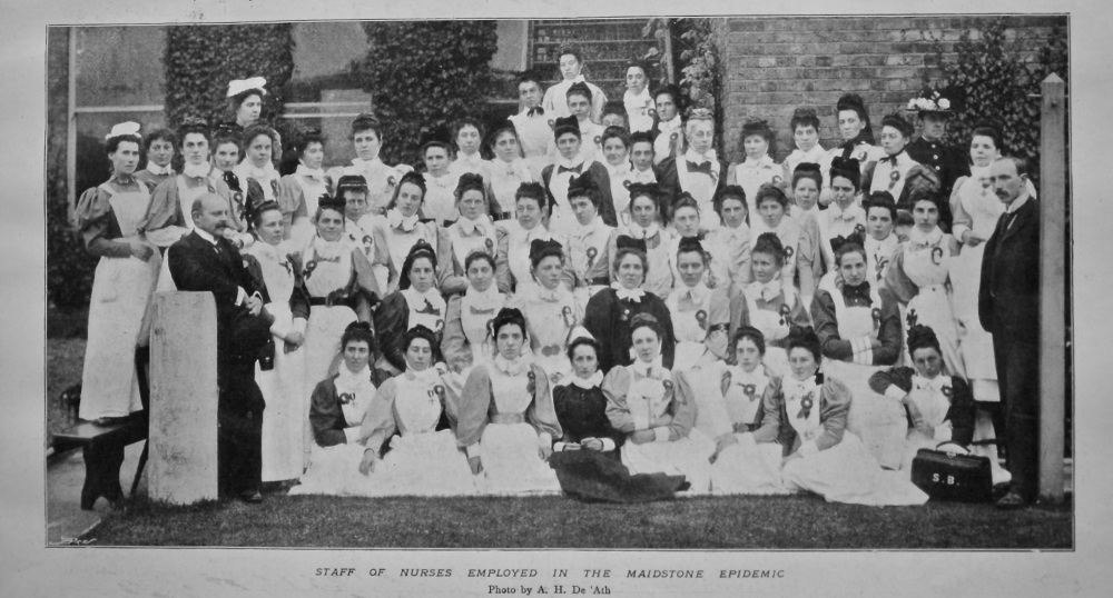 Staff of Nurses Employed in the Maidstone Epidemic. 1897.