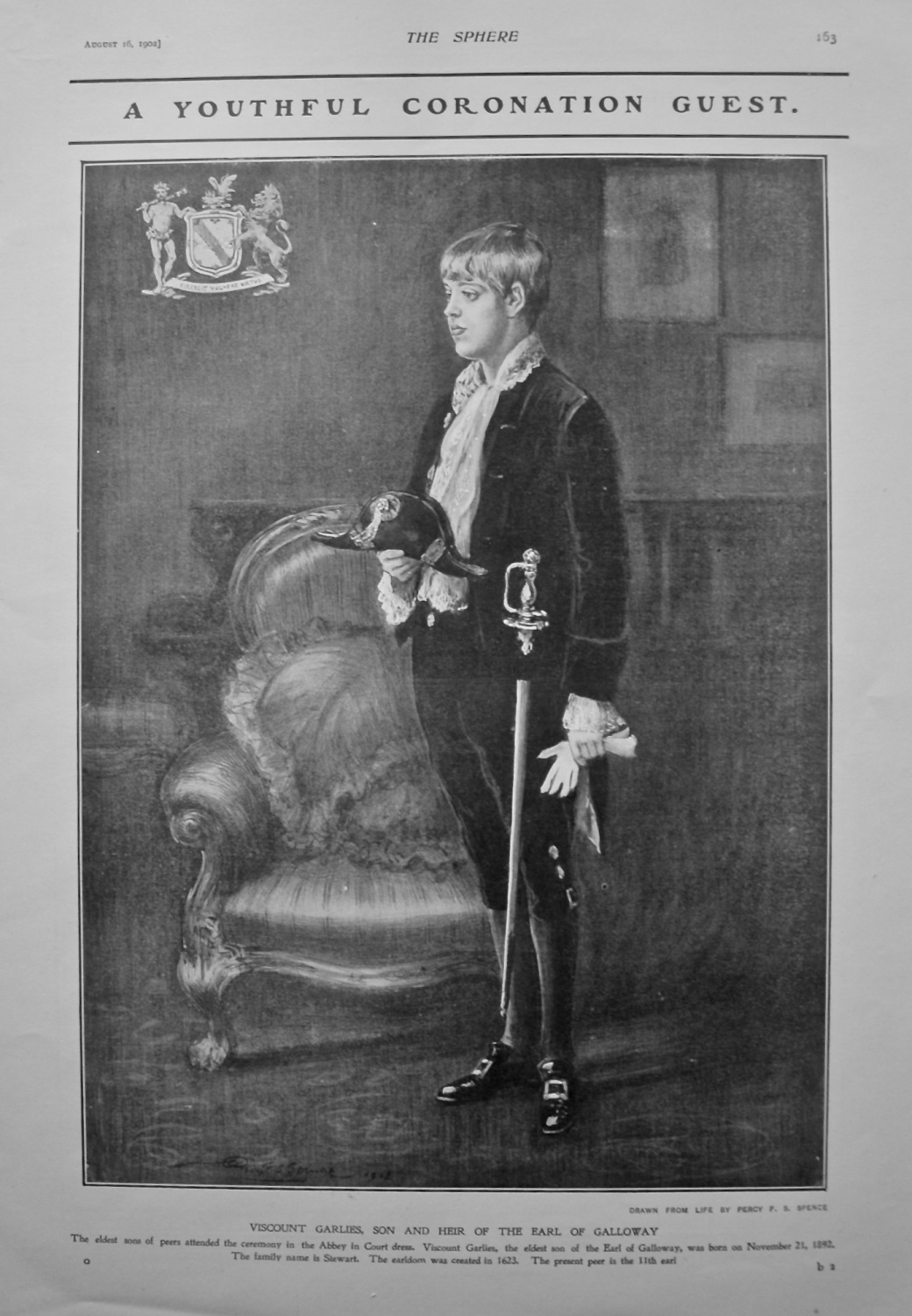 A Youthful Coronation Guest : Viscount Garlies, Son and Heir of the Earl of