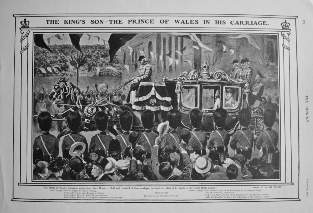 The King's Son-The Prince of Wales in his Carriage. 1902.