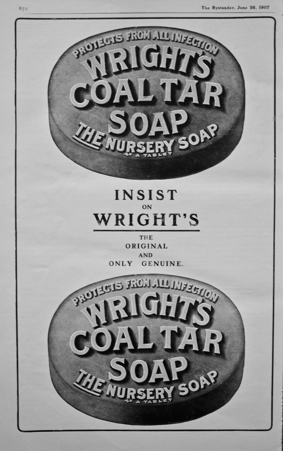 Wright's Coal Tar Soap. 1907