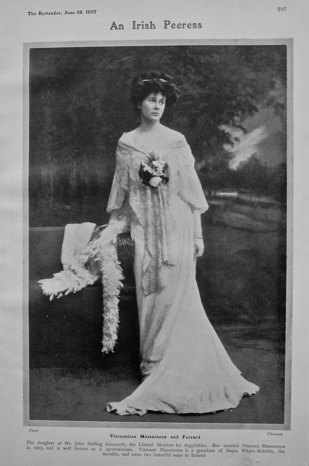 An Irish Peeress : Viscountess Massereene and Ferrard. 1907.