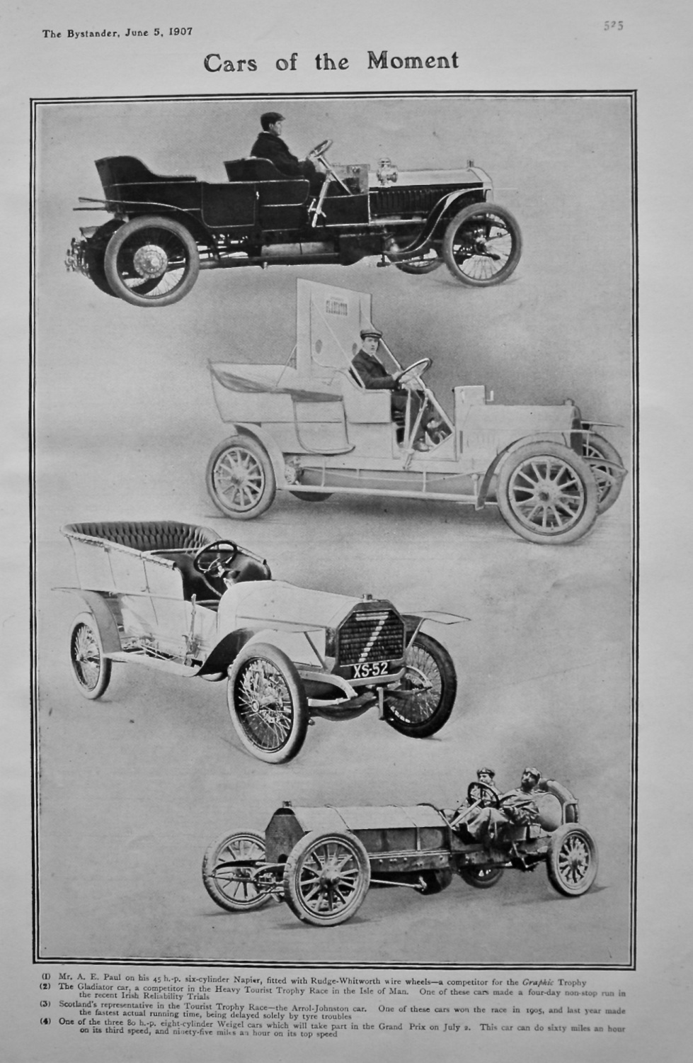 Cars of the Moment. 1907.