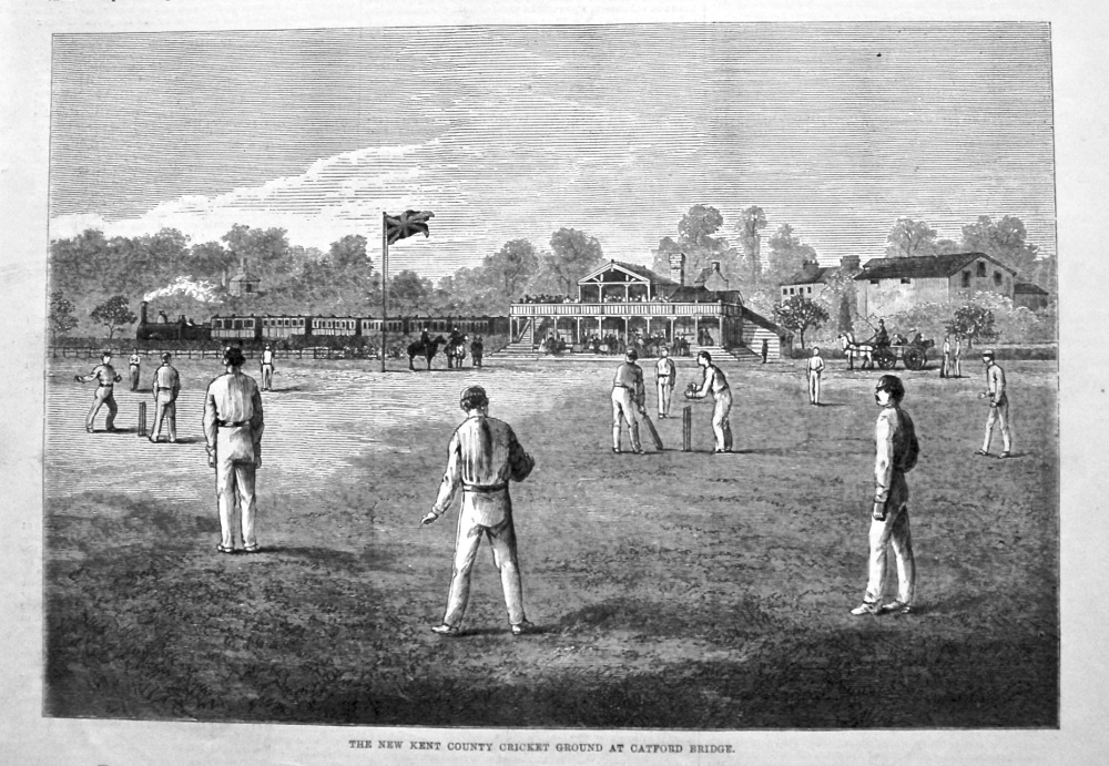New County Cricket Ground at Catford Bridge. 1876.