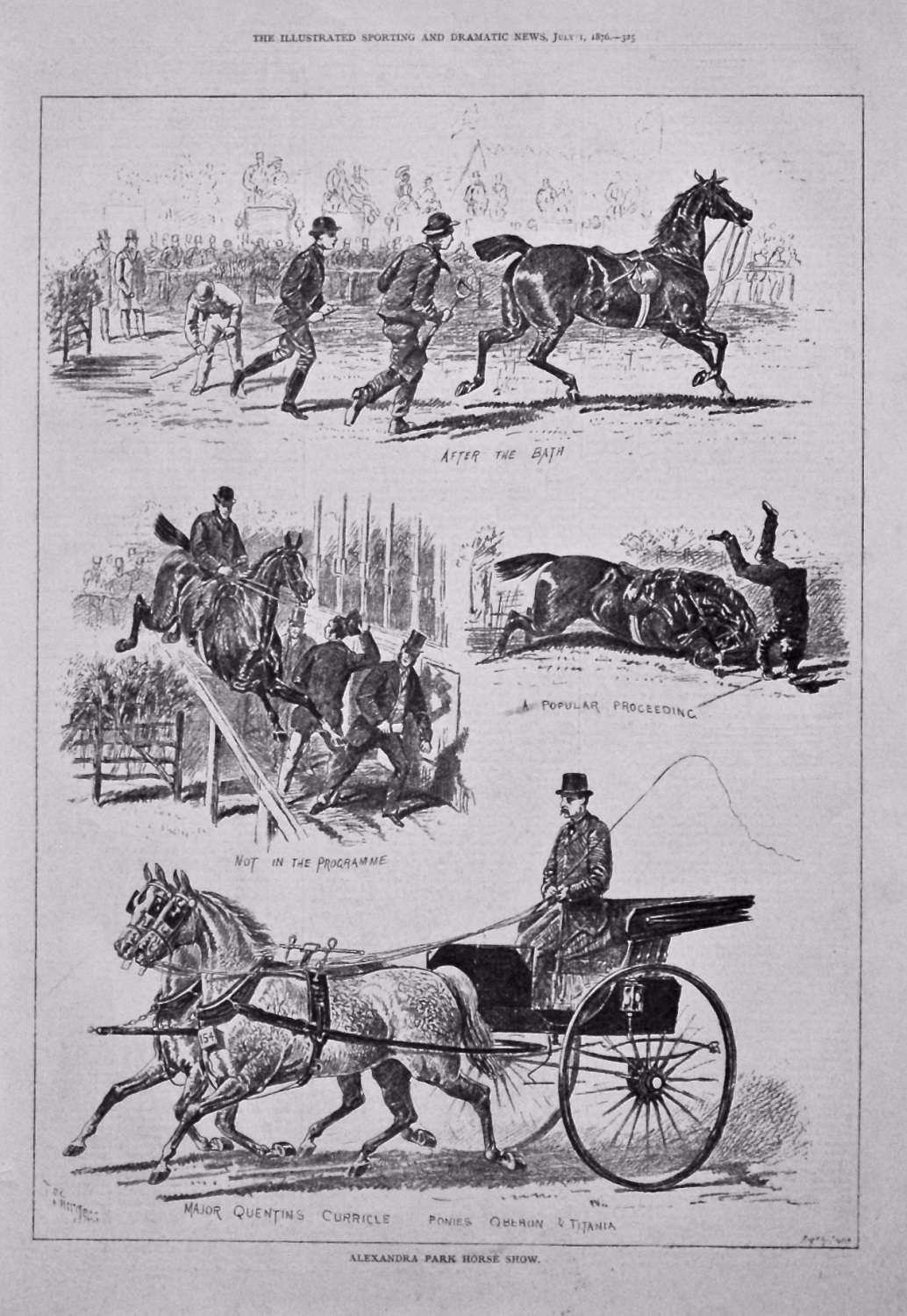 Alexandra Park Horse Show. 1876.