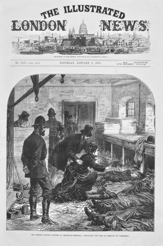 The Terrible Accident at Shipton-on-Cherwell : Identifying the Dead at Hampton Gay Paper-Mill. 1875.
