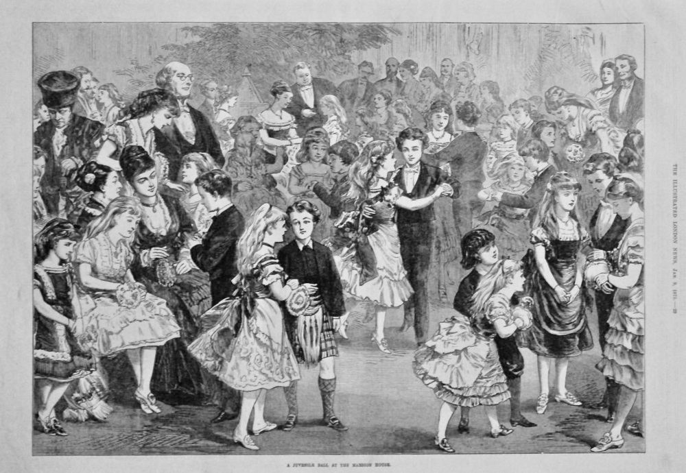 A Juvenile Ball at the Mansion House. 1875.