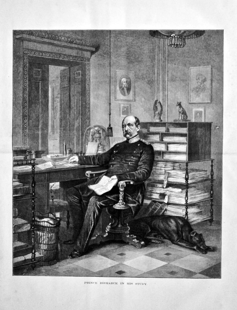 Prince Bismarck in his Study. 1875.