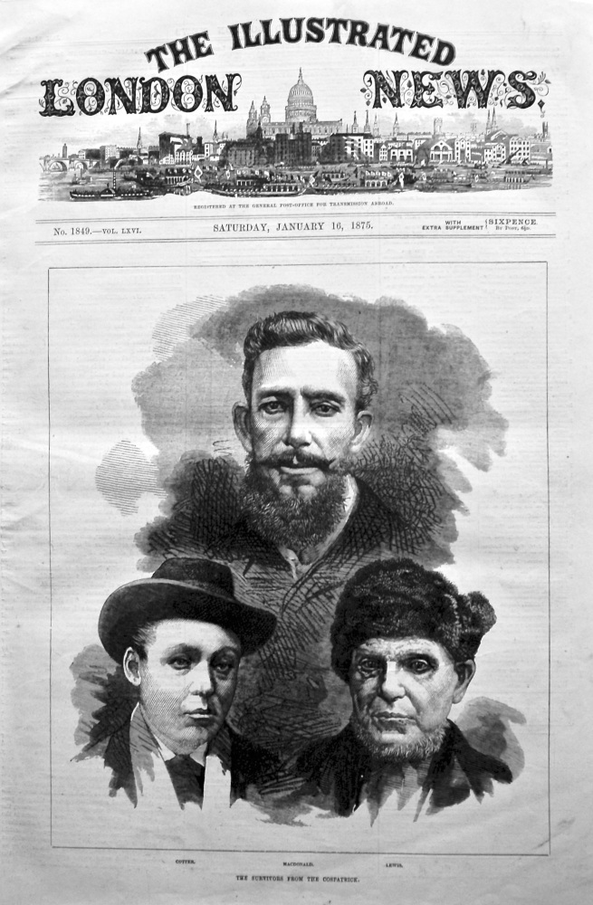 The Survivors from the Cospatrick. 1875.