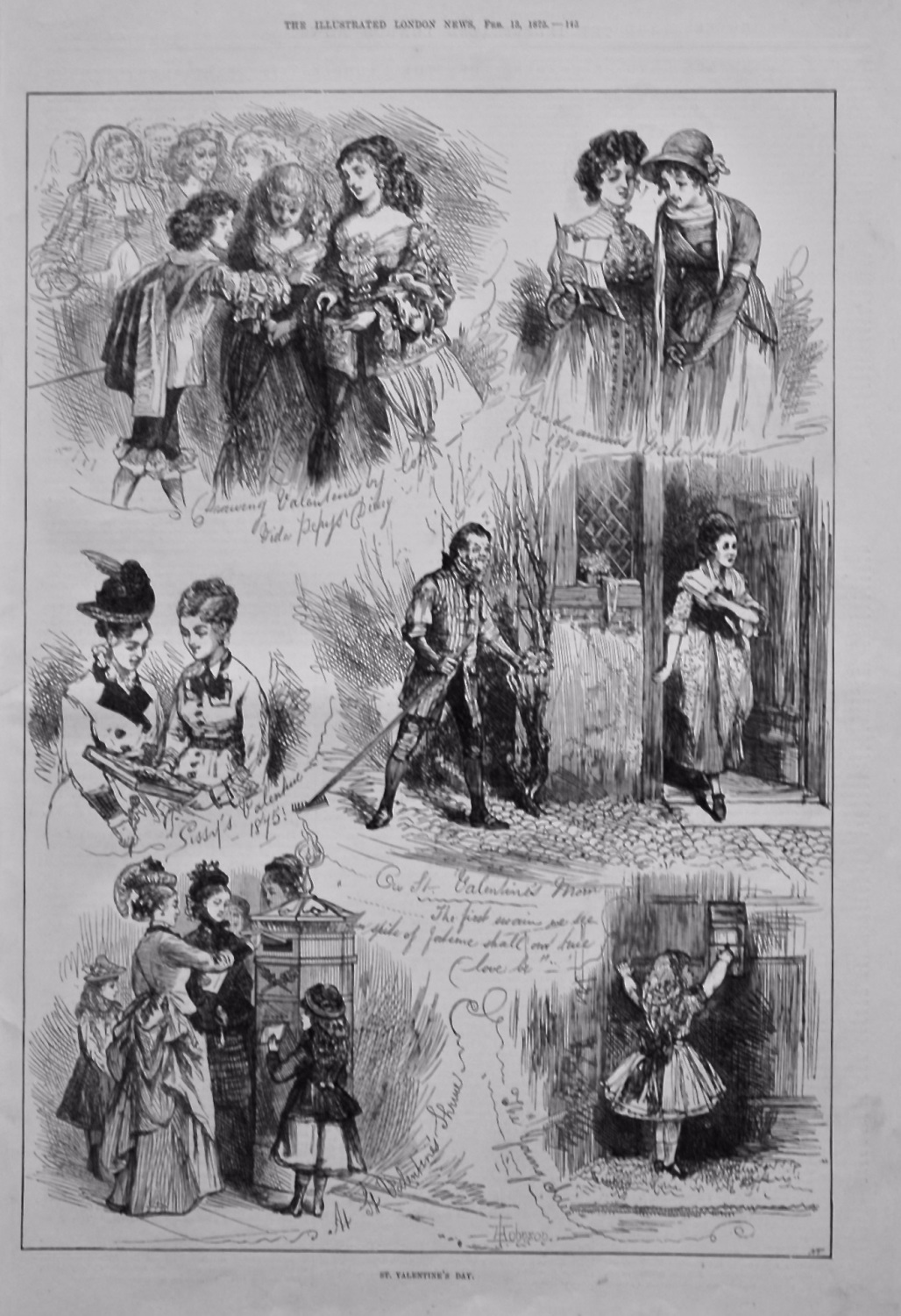 St. Valentine's Day. 1875.