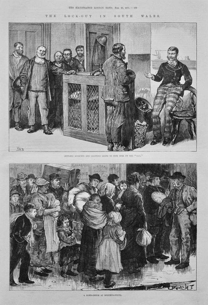 The Lock-Out in South Wales. 1875.
