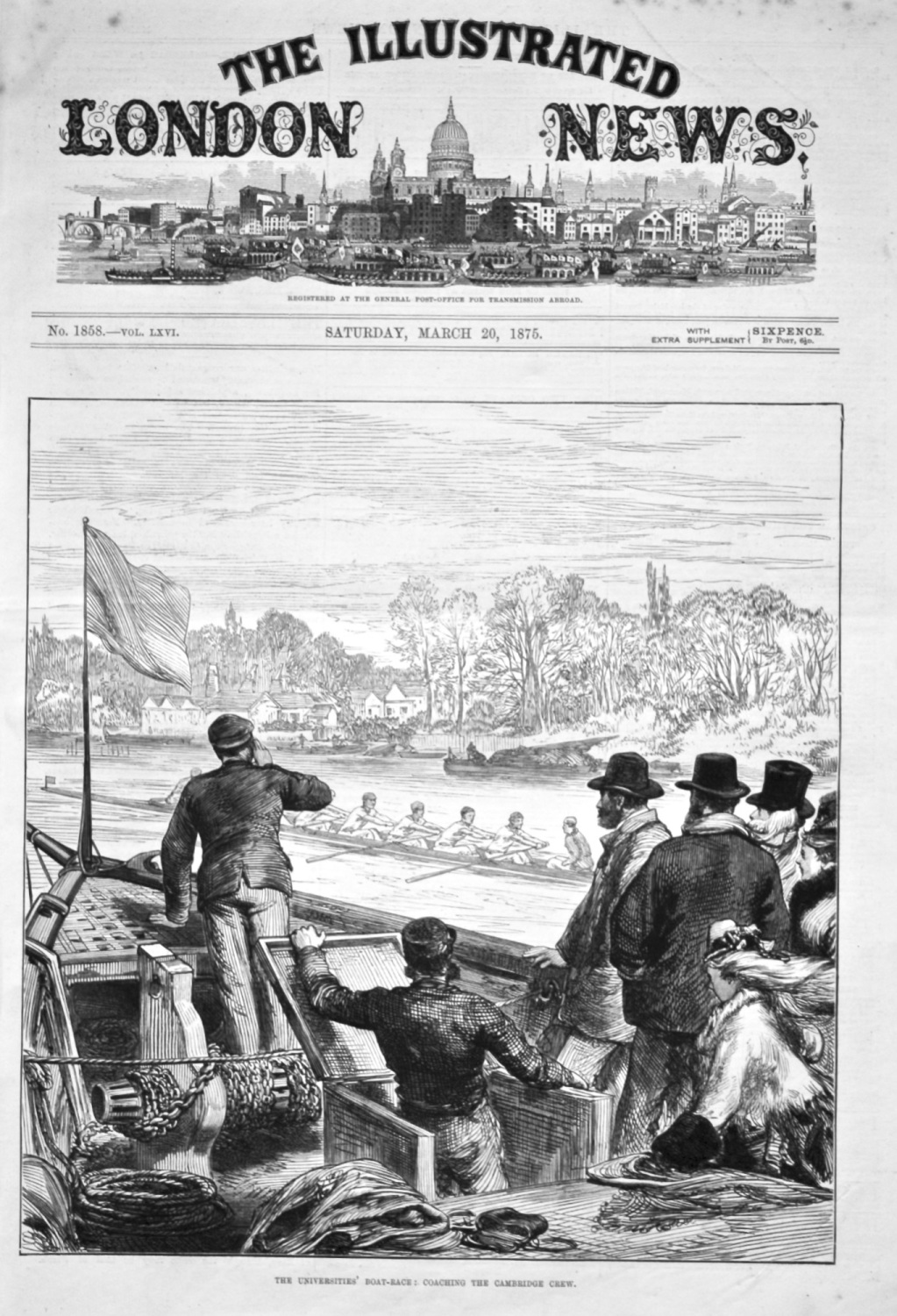 The Universities' Boat-Race : Coaching the Cambridge Crew. 1875.