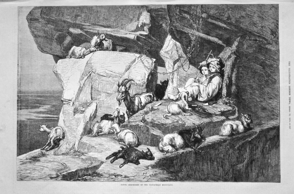 Young Shepherds of the Carpathian Mountains. 1875.