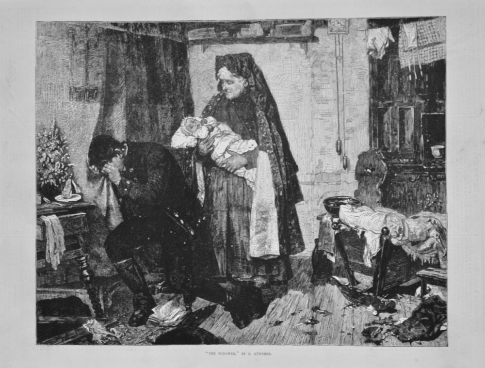 "The Widower," By O. Gunther. 1875.