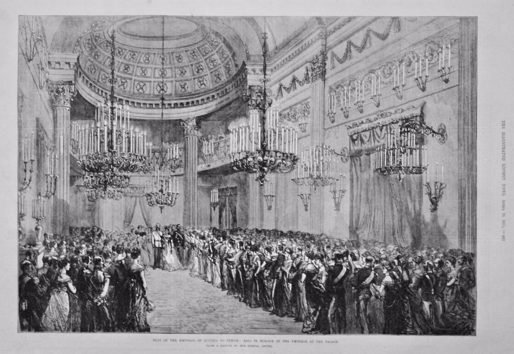 Visit of the Emperor of Austria to Venice : Ball in Honour of the Emperor at the Palace. 1875