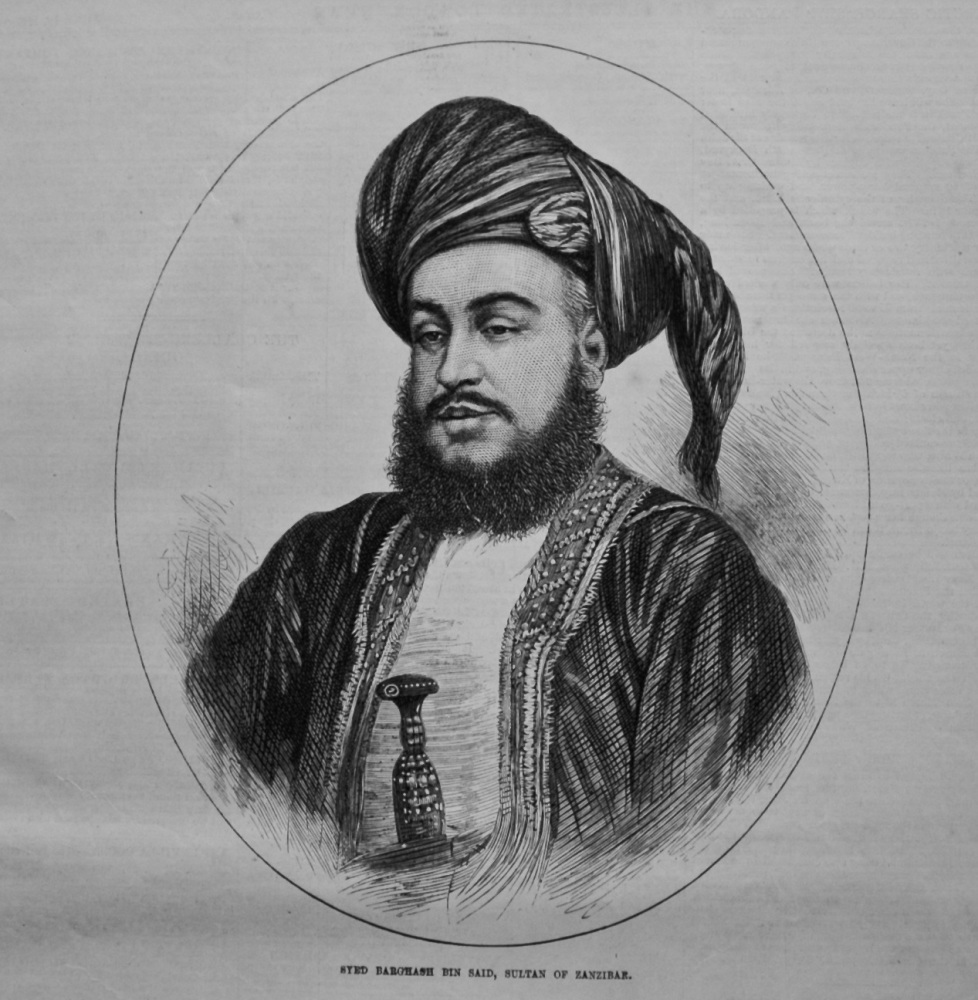 Syed Barghash Bin Said, Sultan of Zanzibar. 1875.