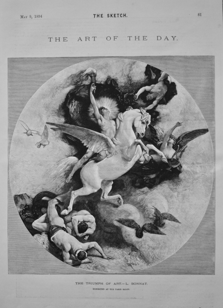 The Triumph of Art.- L. Bonnat. 1894.