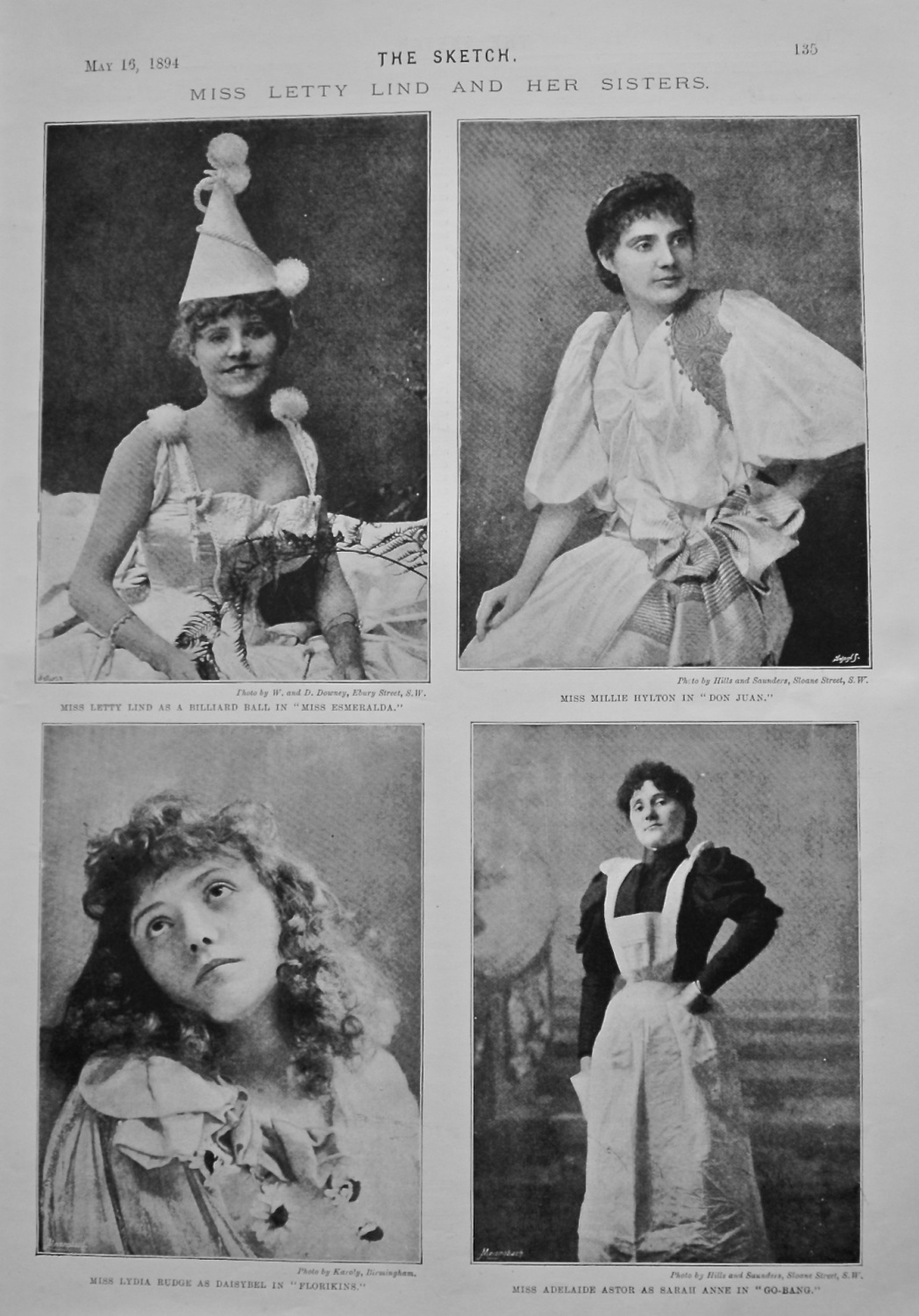 Miss Letty Lind and Her Sisters. 1894.