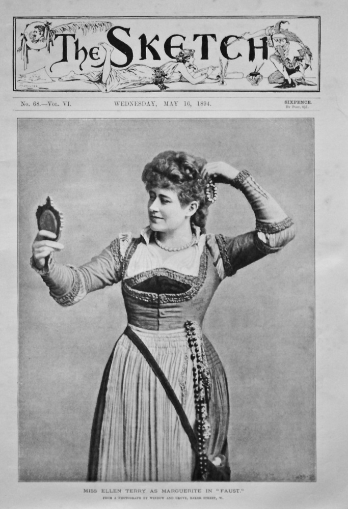 Miss Ellen Terry as Marguerite in "Faust." 1894.