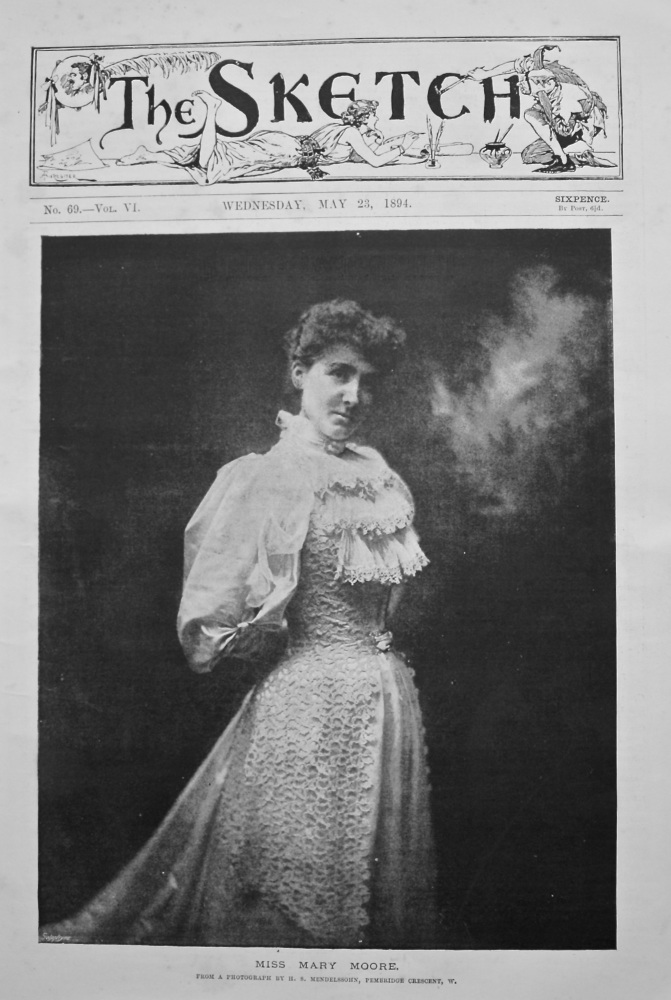 Miss Mary Moore. 1894.