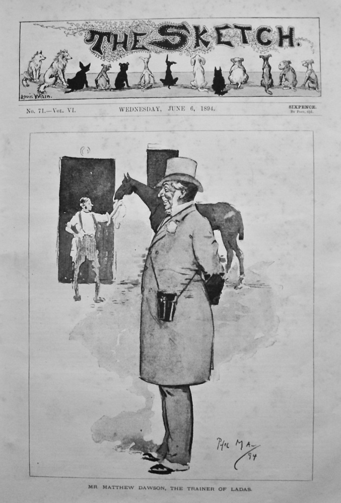Mr. Matthew Dawson, the Trainer of Ladas. 1894.