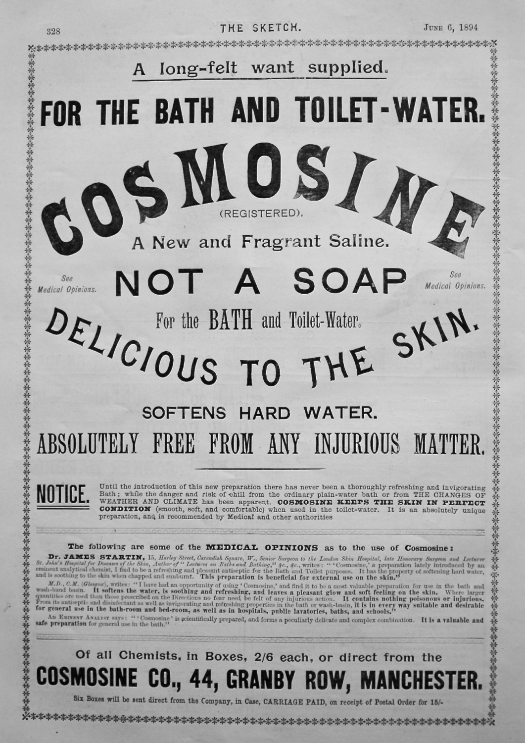 Cosmosine. 1894.