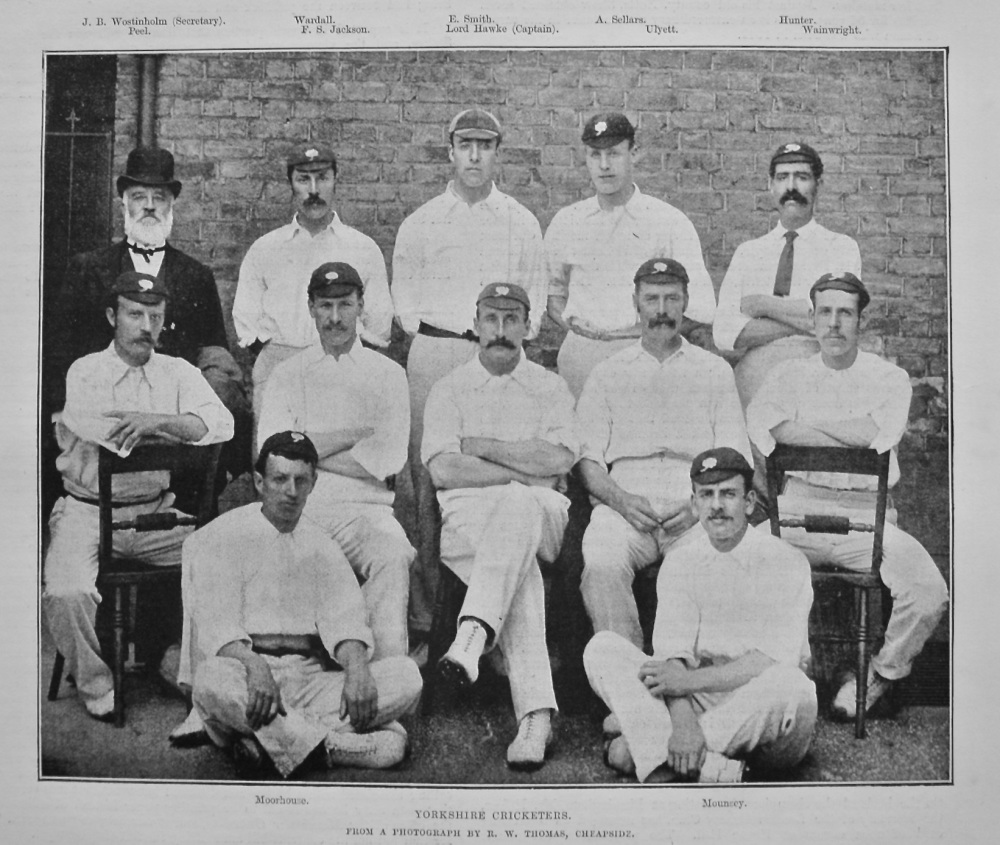 Yorkshire Cricketers. (Team Photograph.) 1894.