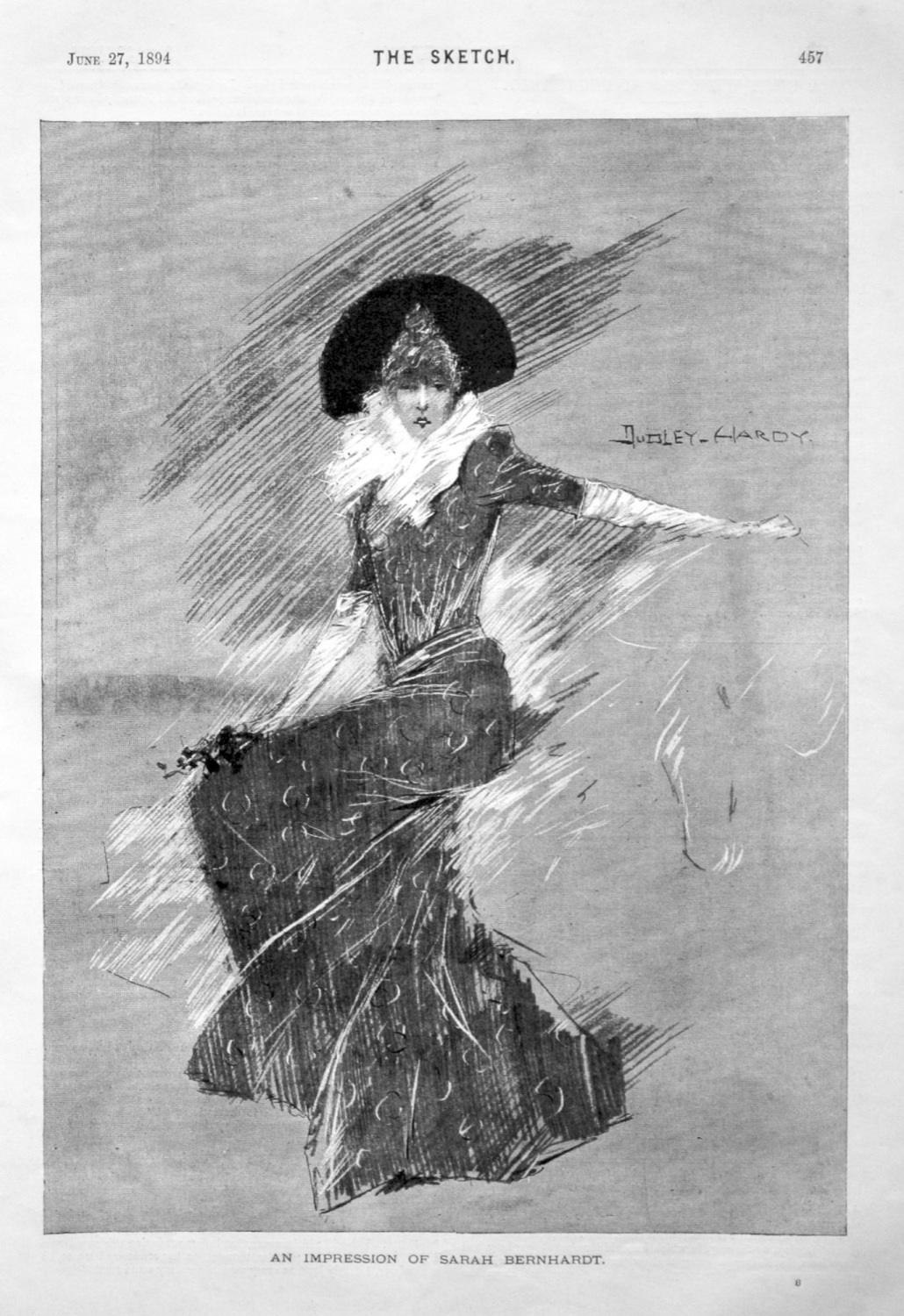An Impression of Sarah Bernhardt. 1894.