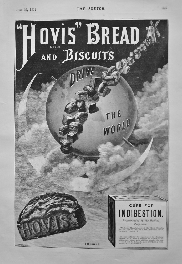 "Hovis" Bread and Biscuits. 1894.