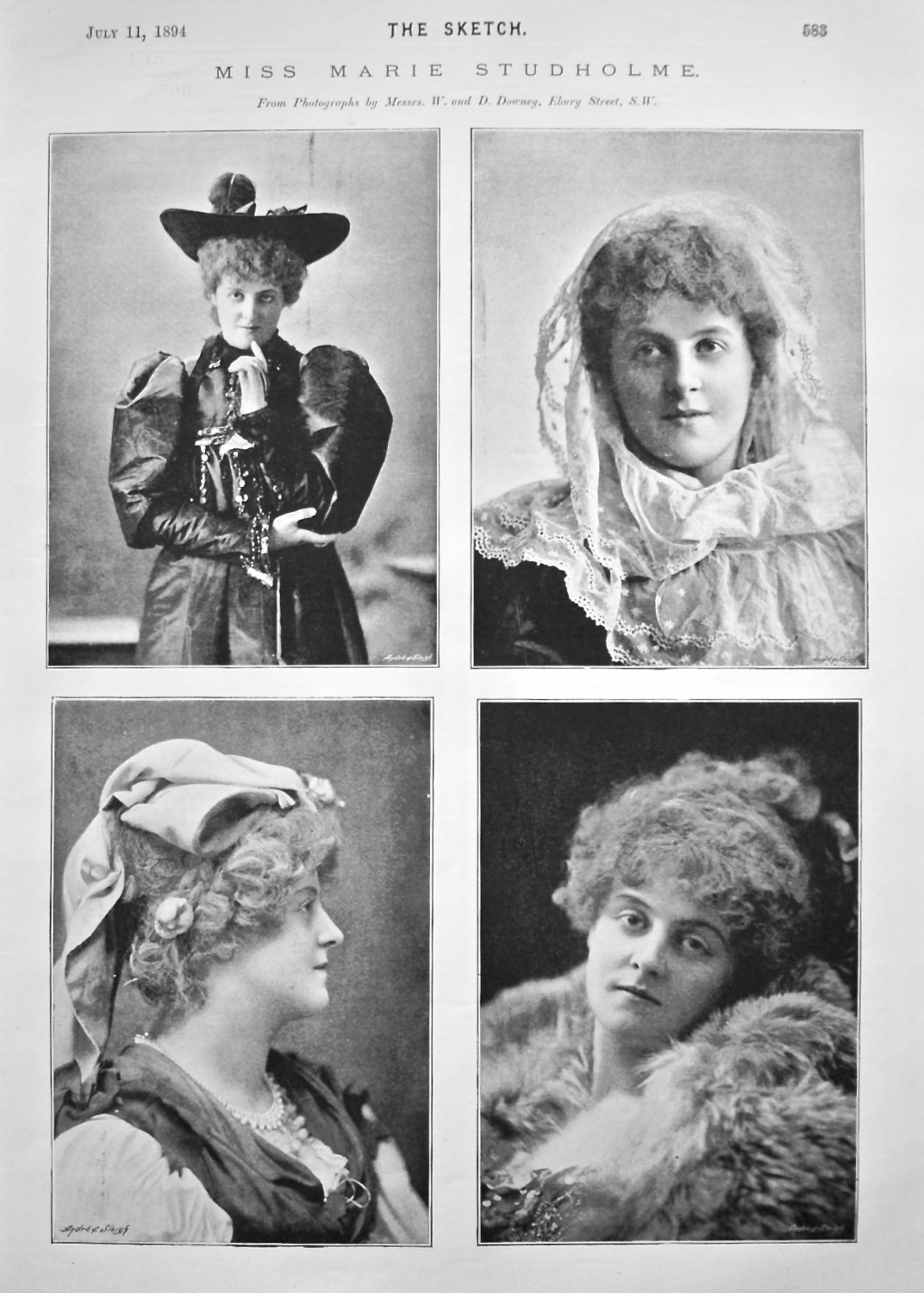 Miss Marie Studholme. 1894.