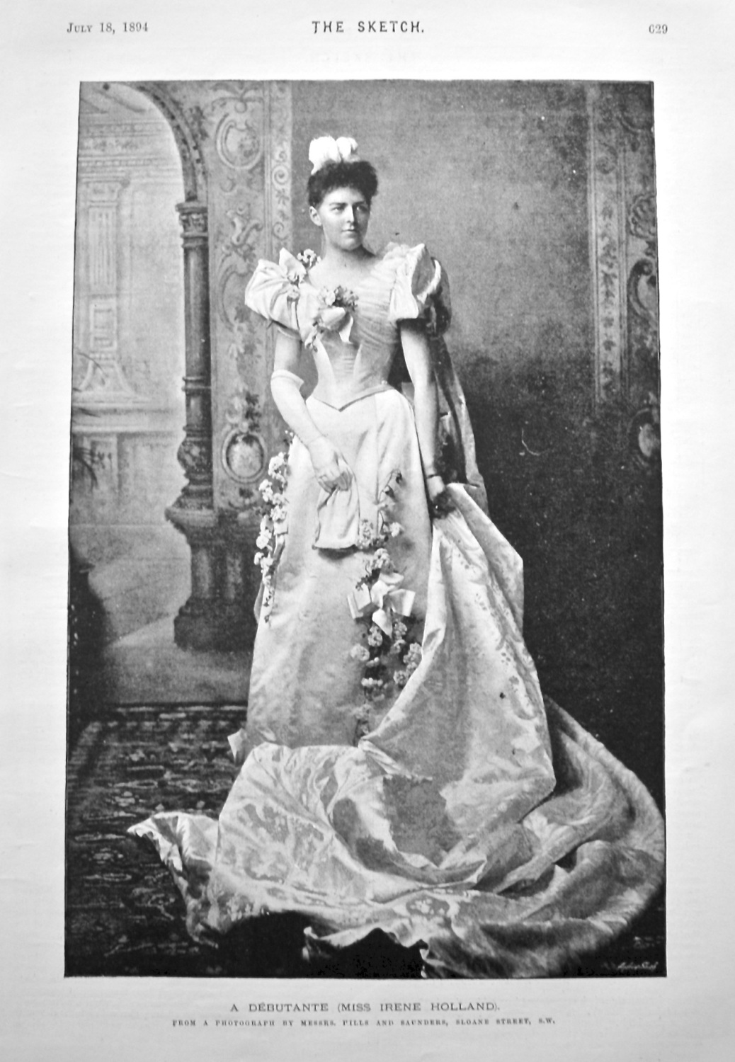 A Debutante (Miss Irene Holland). 1894.