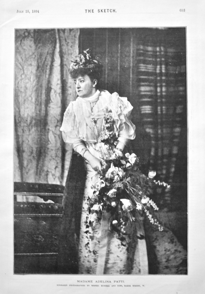Madame Adelina Patti. 1894.