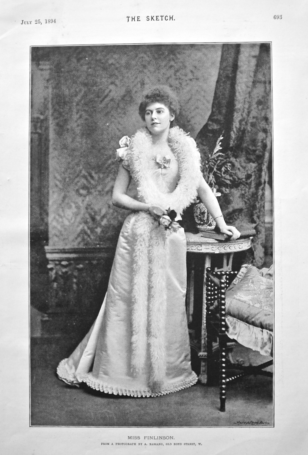 Miss Finlinson. 1894.