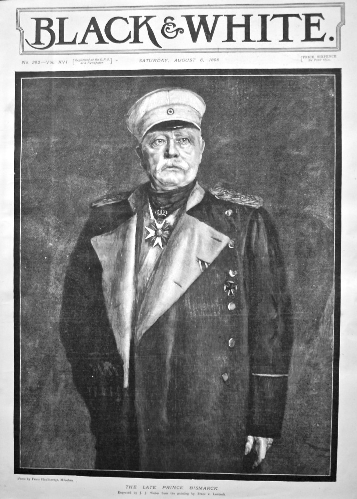 The Late Prince Bismarck. 1898
