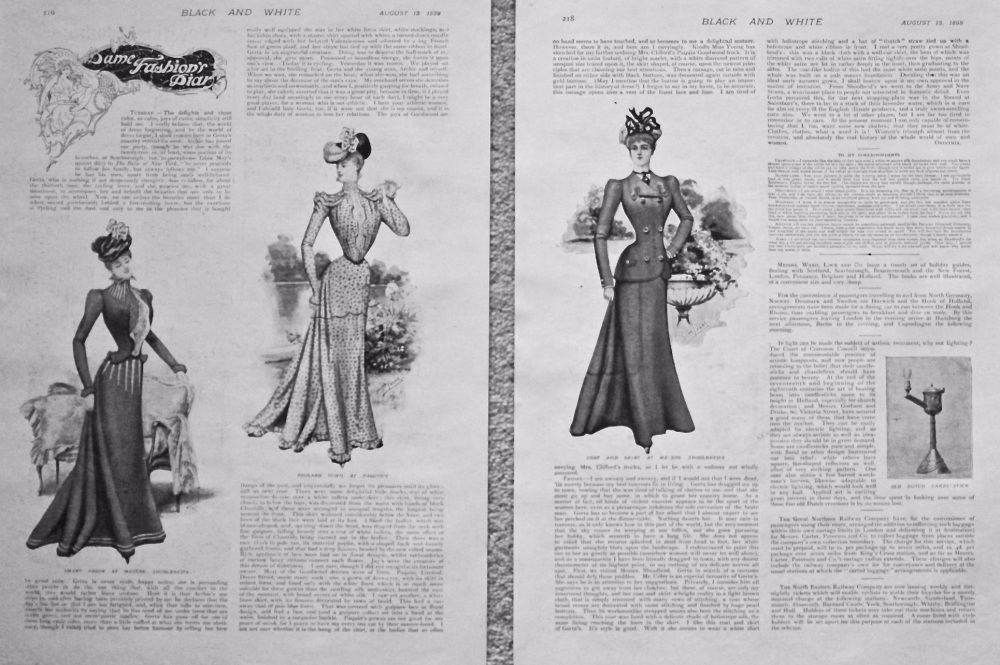 Dame Fashions Diary. 1898.