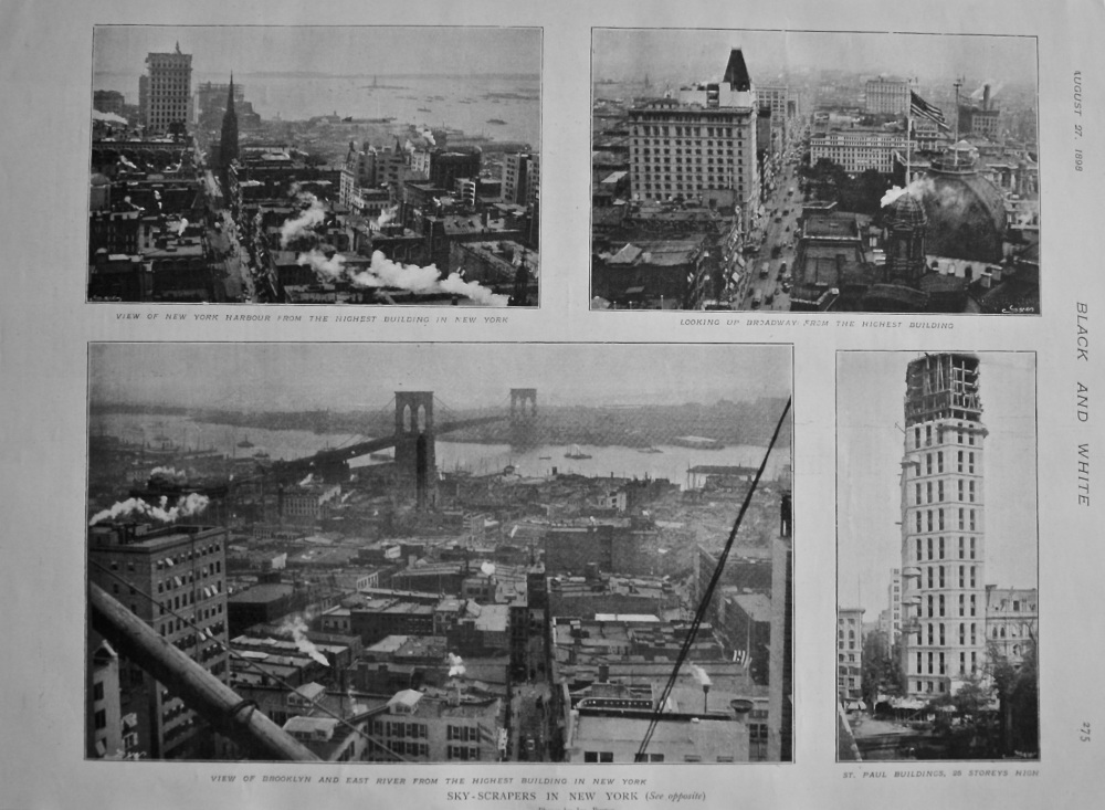 Sky-Scrapers in New York. 1898.