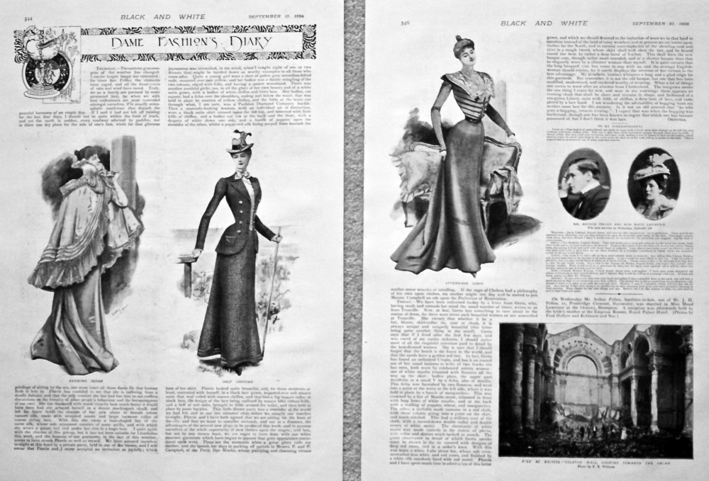 Dame Fashion's Diary. September 10th. 1898.